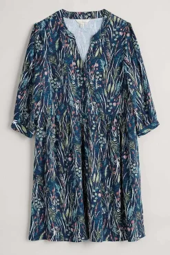 Dresses<Seasalt Cornwall Apple Barn Printed Dress Wetland Pasture Maritime