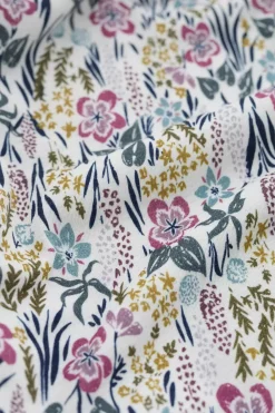 Tops<Seasalt Cornwall Appletree 3/4 Sleeve Top Floral Moor Chalk