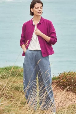 Coats & Jackets<Seasalt Cornwall Arame Linen Jacket Cassis