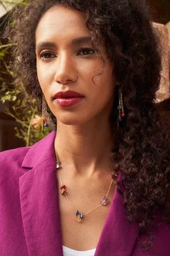 Jewellery<Seasalt Cornwall Arc Charm Necklace Spriggan Papaya