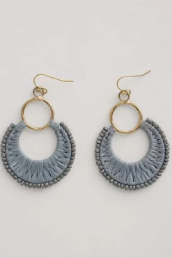 Jewellery<Seasalt Cornwall Arum Beaded Drop Earrings Teague Heron