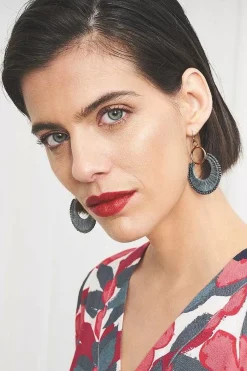 Jewellery<Seasalt Cornwall Arum Beaded Drop Earrings Teague Heron