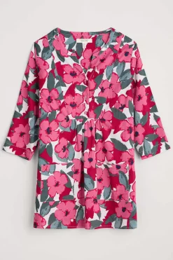 Tunics<Seasalt Cornwall Aventurier Printed Cotton Tunic (Gots) Coastal Bloom Chalk
