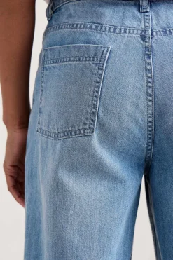 Trousers & Shorts<Seasalt Cornwall Barnes Organic Cotton Denim Crops Light Wash