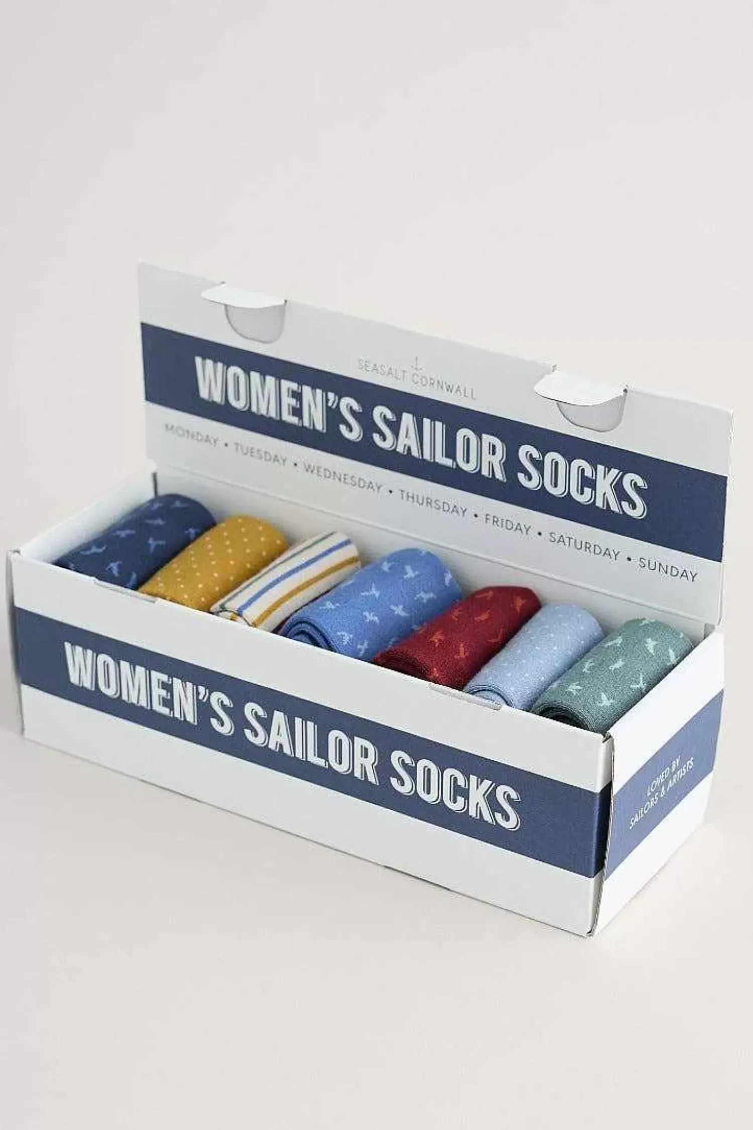 Socks & Tights<Seasalt Cornwall Box Of 7 Women's Sailor Socks Burranet Mix