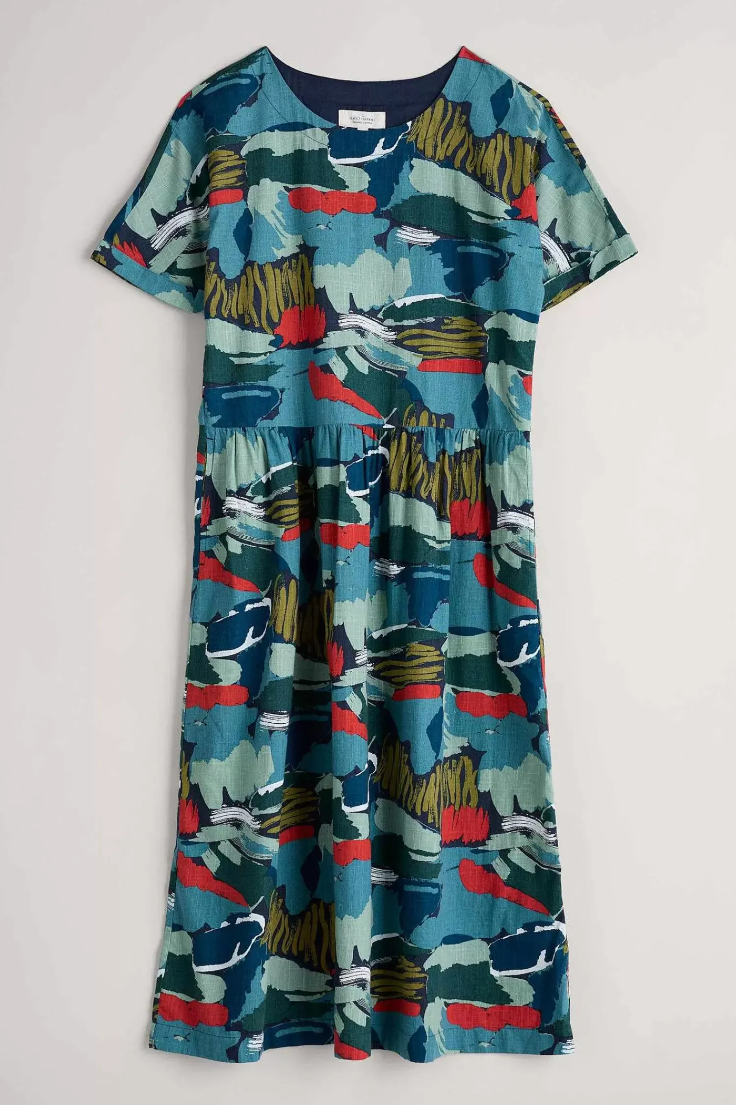 Dresses<Seasalt Cornwall Brouse Organic Cotton Dress (Gots) Painted Marsh Maritime