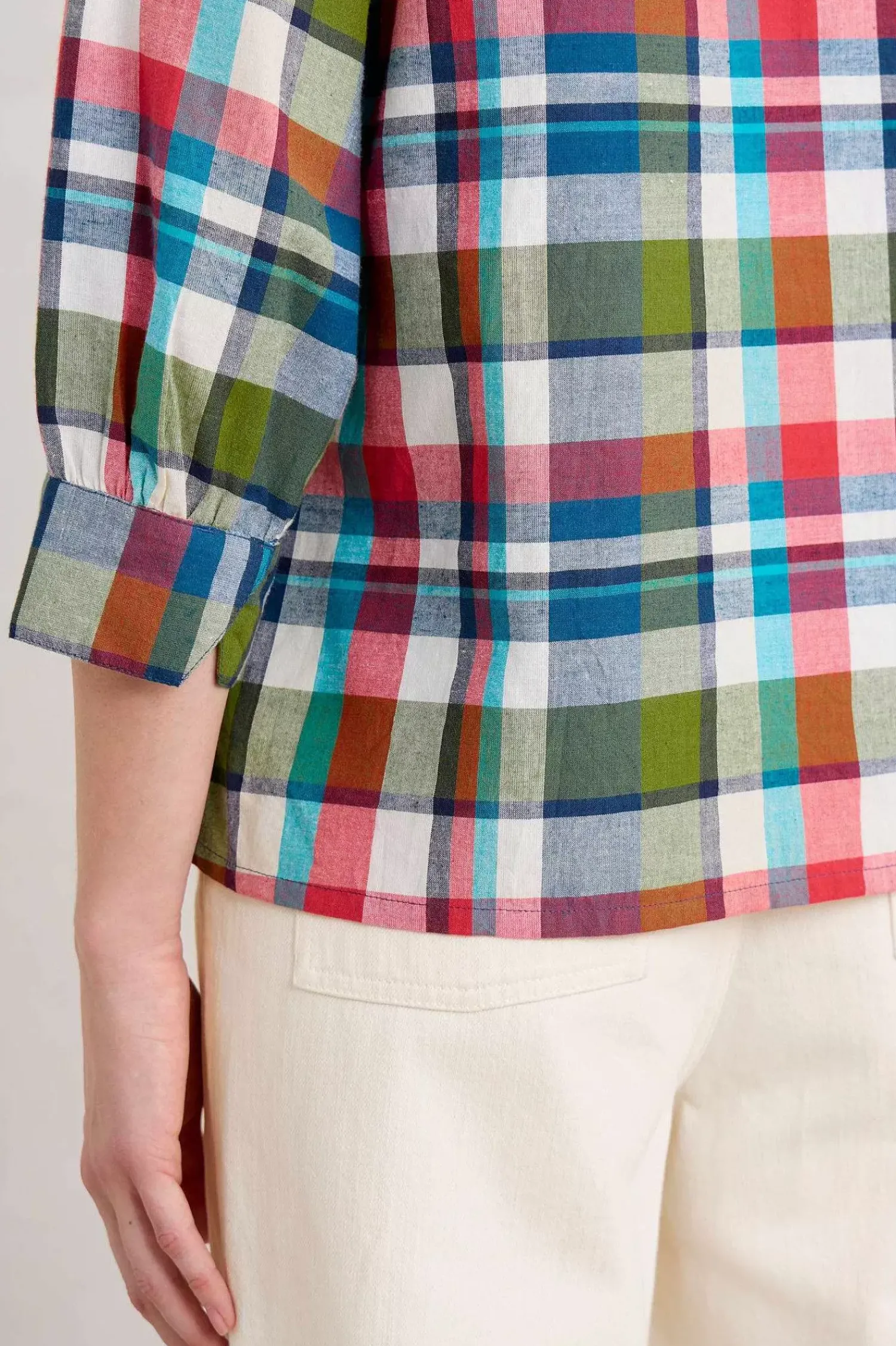 Tops<Seasalt Cornwall Bryn Checked Top Florabunda Multi