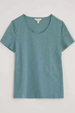 Tops<Seasalt Cornwall Camerance Scoop Neck T-Shirt (Gots) Wade