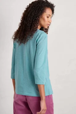 Tops<Seasalt Cornwall Carlyon Organic Cotton Top (Gots) Enamel