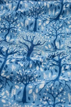 Dresses<Seasalt Cornwall Carwynnen Three Quarter Sleeve Dress Wild Woodland Clear Sky