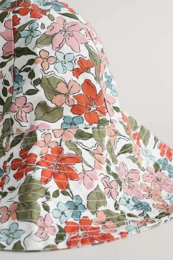 Hats<Seasalt Cornwall Celia Large Brimmed Sunhat Anemone Vintage Chalk