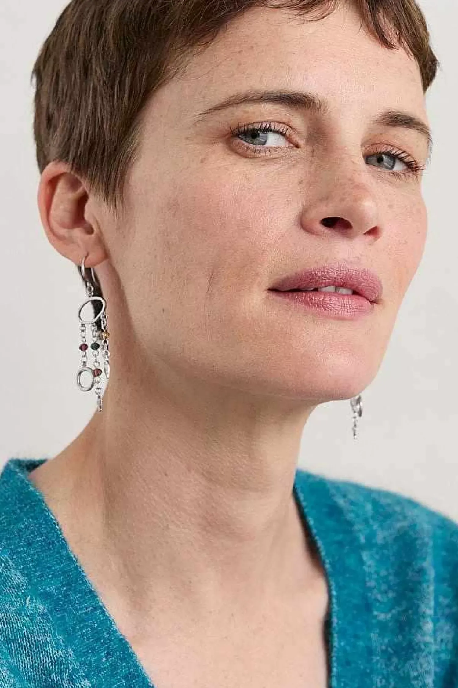 Jewellery<Seasalt Cornwall Chy Silver Tone Charm Earrings Pictoral Grain Mix