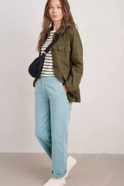 Trousers & Shorts<Seasalt Cornwall Cliff Picnic Trousers Enamel