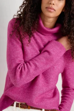 Knitwear<Seasalt Cornwall Cloud Chasing Roll Neck Jumper Crocus