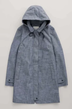 Coats & Jackets<Seasalt Cornwall Cloudburst Waterproof Mac Light Wash Wave