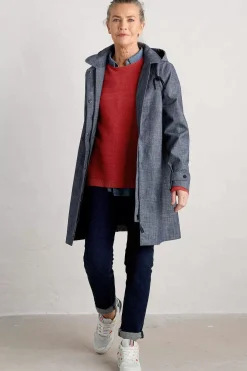 Coats & Jackets<Seasalt Cornwall Cloudburst Waterproof Mac Light Wash Wave