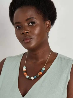 Jewellery<Seasalt Cornwall Conifer Ceramic Bead Necklace Buttercup Mix