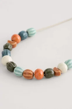 Jewellery<Seasalt Cornwall Conifer Ceramic Bead Necklace Buttercup Mix