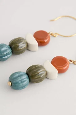 Jewellery<Seasalt Cornwall Conifer Ceramic Drop Earrings Buttercup Mix