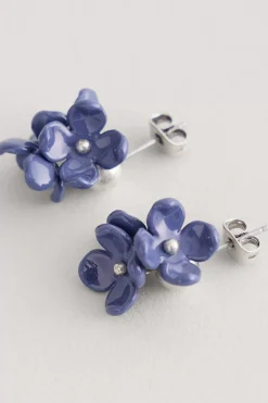 Jewellery<Seasalt Cornwall Corsage Flower Bead Earrings Lupin Mix