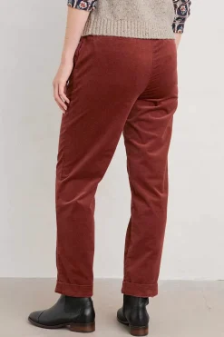 Trousers & Shorts<Seasalt Cornwall Crackington Trousers Burnt Umber