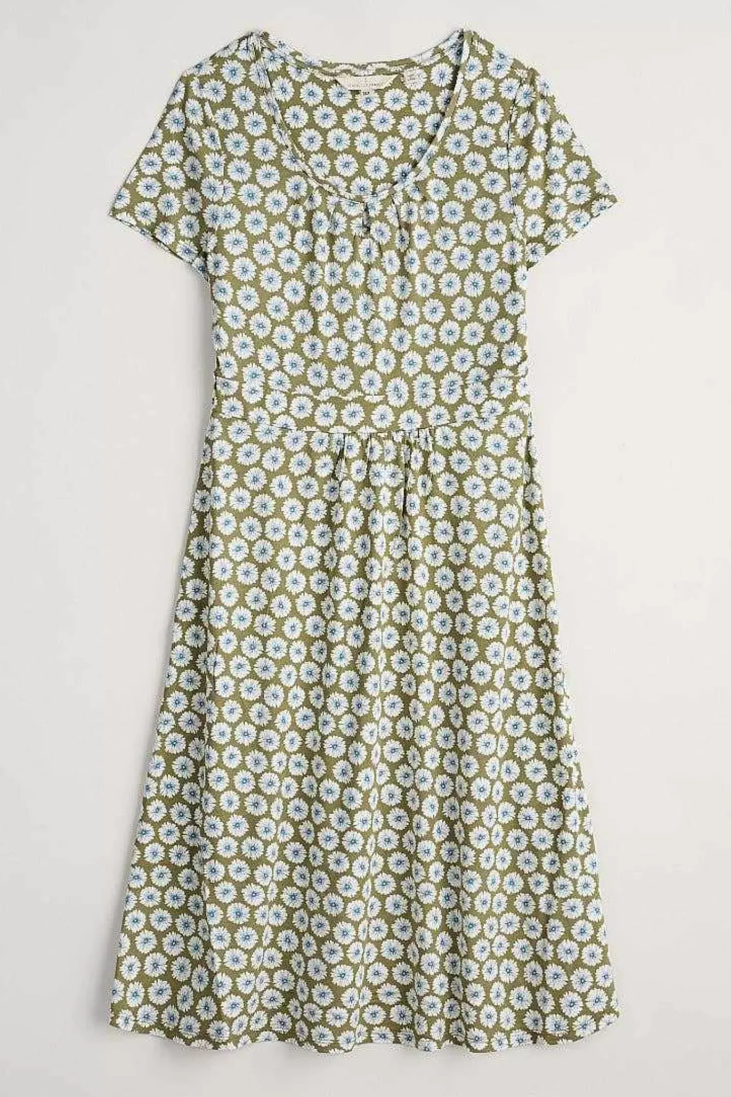 Dresses<Seasalt Cornwall Crebawthan Jersey Dress Sea Daisy Cut Stem