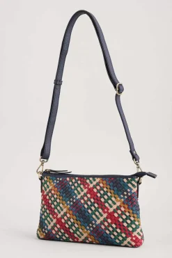 Bags<Seasalt Cornwall Crenvor Woven Leather Cross Body Bag Branok Mix