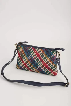 Bags<Seasalt Cornwall Crenvor Woven Leather Cross Body Bag Branok Mix