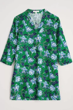 Tunics<Seasalt Cornwall Curves Flow Ramie Tunic Cyclamen Island