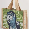 Bags<Seasalt Cornwall Cute Jute Bag Marazion Heron Clear Sky