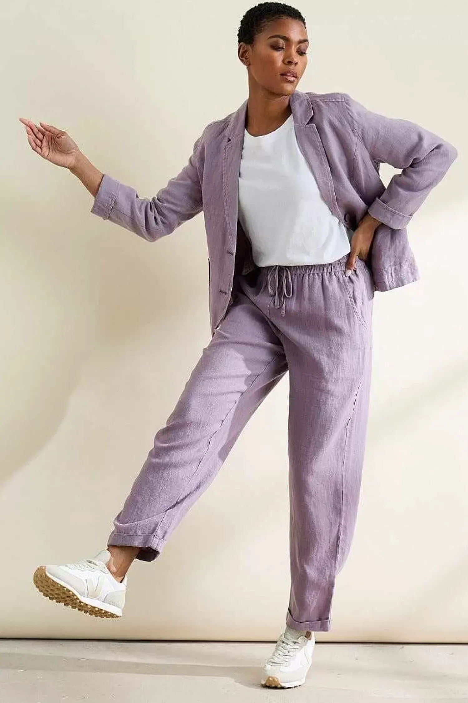 Trousers & Shorts<Seasalt Cornwall Dipping Sun Trousers Grape Thistle