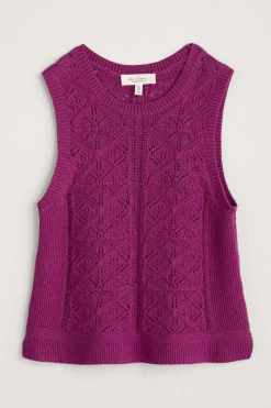 Knitwear<Seasalt Cornwall Doe Path Knitted Vest Cordial
