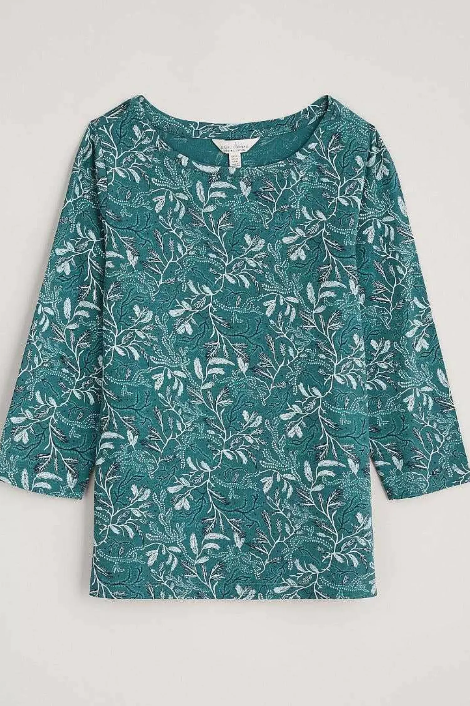 Tops<Seasalt Cornwall Easel 3/4 Sleeve Top Flowing Reeds Wreckage