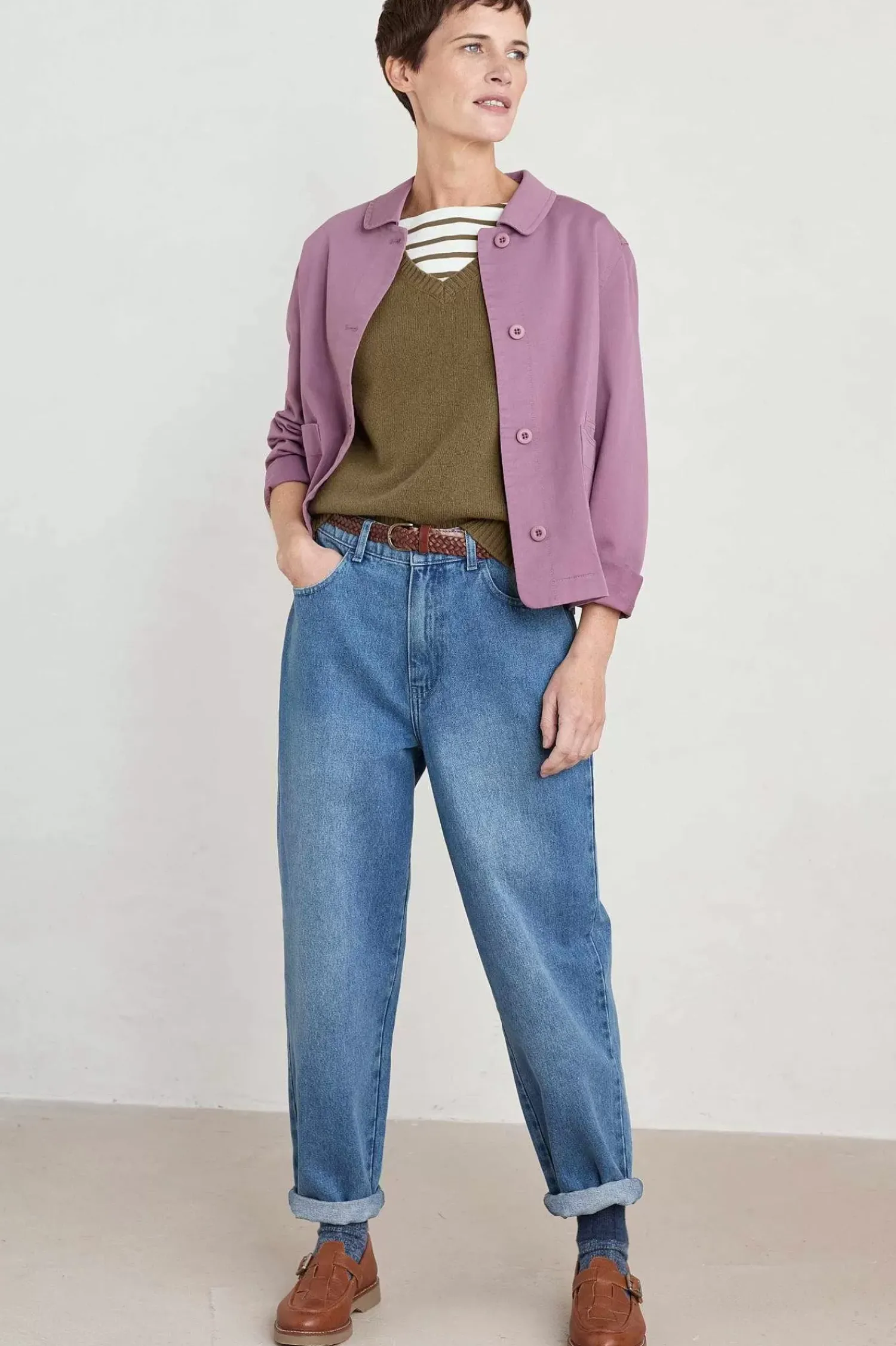 Knitwear<Seasalt Cornwall East View V-Neck Knitted Vest Laurel