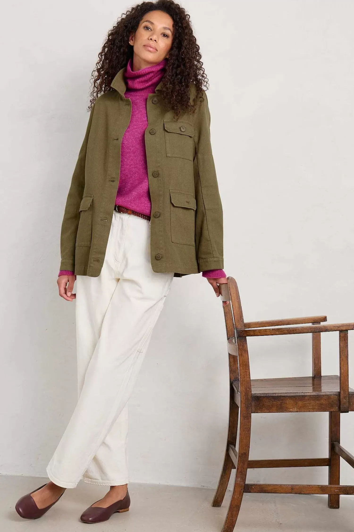 Coats & Jackets<Seasalt Cornwall Far Horizon Organic Cotton Jacket Laurel