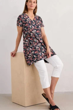 Tunics<Seasalt Cornwall Field Guide V-Neck Tunic Seaweed Swirl Maritime