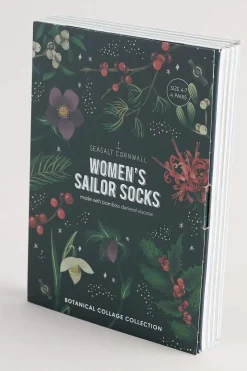 Socks & Tights<Seasalt Cornwall Gift Box Of 4 Women's Sailor Socks Wing Petal Mix