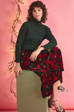 Knitwear<Seasalt Cornwall Glass Stem Sparkly Roll Neck Jumper Tehidy