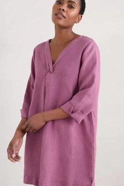 Tunics<Seasalt Cornwall Golitha Falls Linen Tunic Thistle