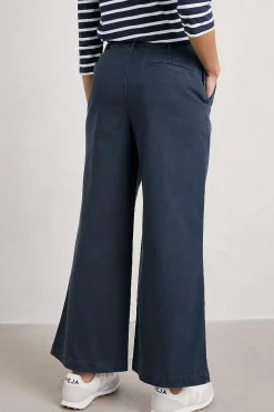 Trousers & Shorts<Seasalt Cornwall Hannafore Wide Leg Trousers Maritime