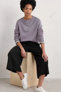 Tops<Seasalt Cornwall Hawkmoth Organic Cotton Sweatshirt Grape Thistle