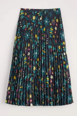 Skirts<Seasalt Cornwall Heatherbank Midi Skirt Botanical Sampler Onyx