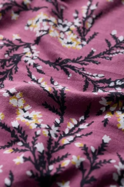 Dresses<Seasalt Cornwall Helena V-Neck Jersey Midi Dress (Gots) Heather Sketch Buddleia