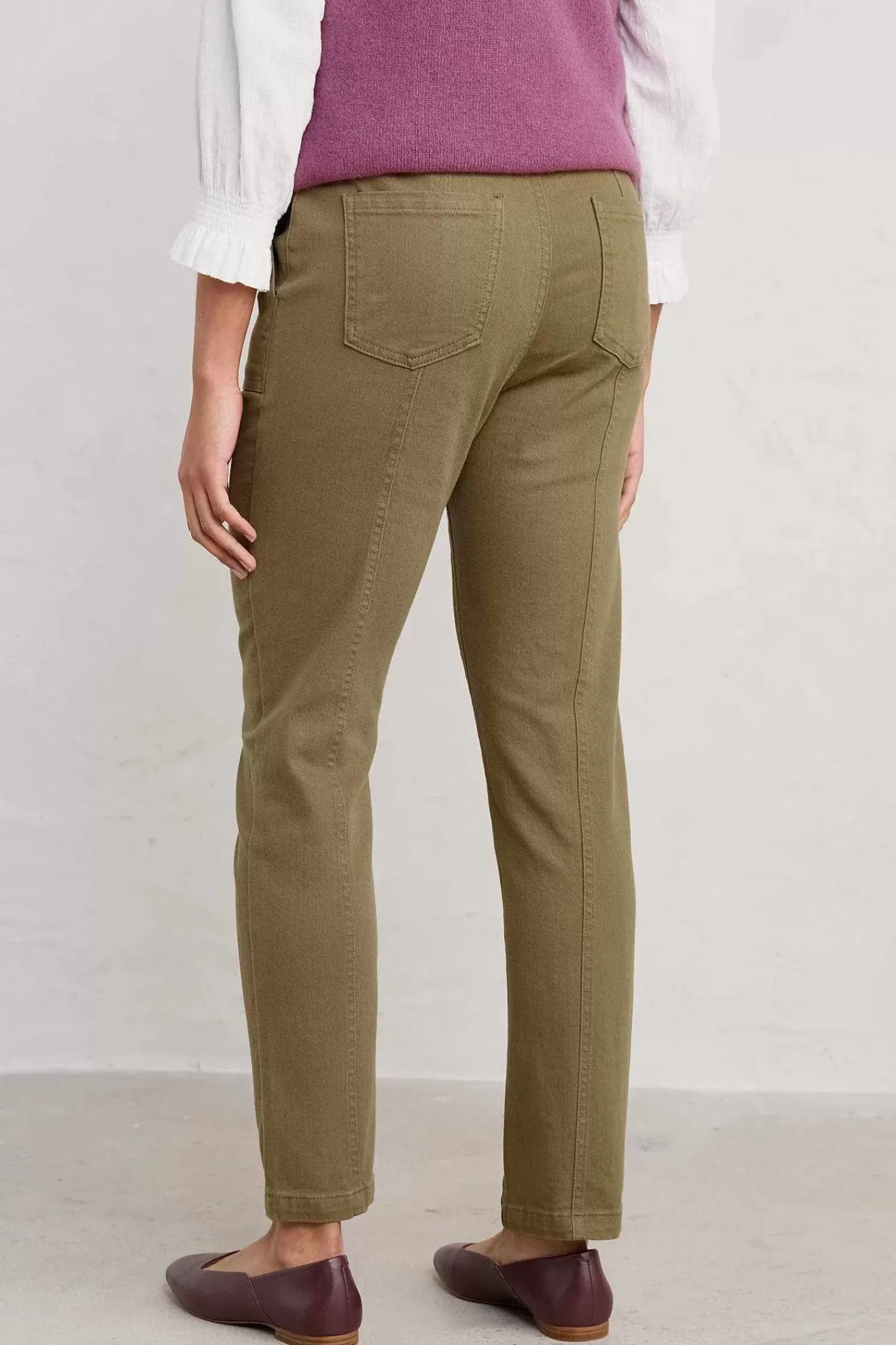 Trousers & Shorts<Seasalt Cornwall Issey Slim Leg Trousers Laurel