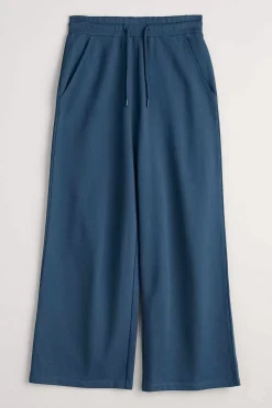Trousers & Shorts<Seasalt Cornwall Ivy Barn Wide Leg Jersey Trousers Squall