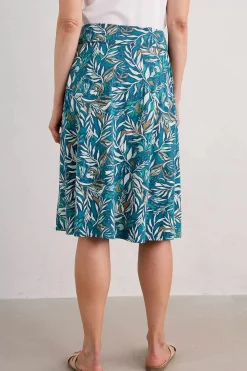 Skirts<Seasalt Cornwall Jessica Grace A-Line Jersey Skirt Kelp Forest Ocean Drift