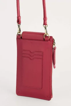 Bags<Seasalt Cornwall Kelsey Leather Phone Wallet Sedum