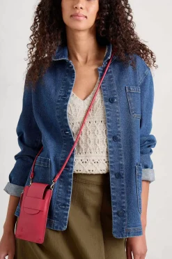 Bags<Seasalt Cornwall Kelsey Leather Phone Wallet Sedum