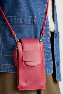 Bags<Seasalt Cornwall Kelsey Leather Phone Wallet Sedum