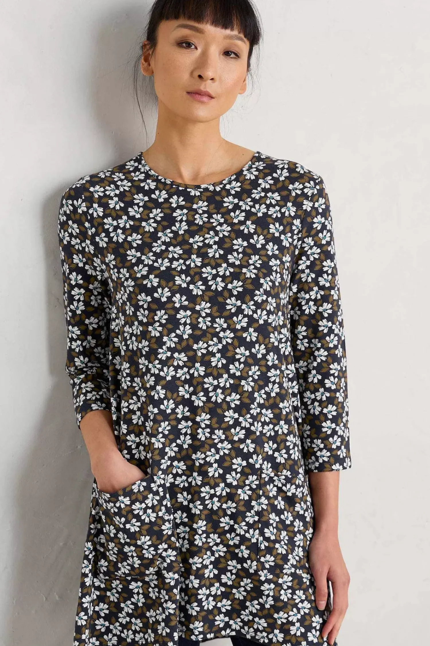 Tunics<Seasalt Cornwall Killiow Long Tunic Field Flower Maritime